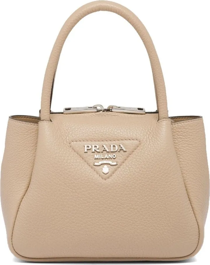 Logo-Embellished Leather Mini Bag