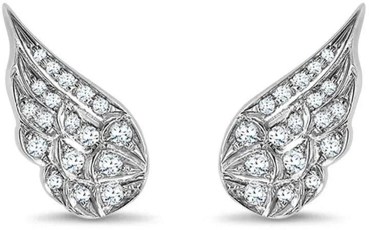 18kt white gold Tiara brilliant-cut diamond earrings