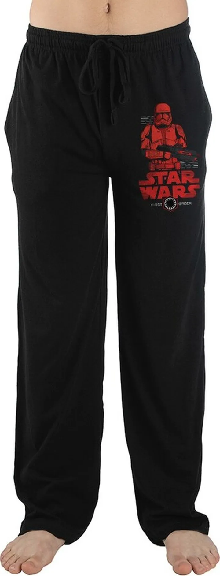 Star Wars Storm Trooper Mens Black Sleep Pajama Pants Sleepwear-X-Small
