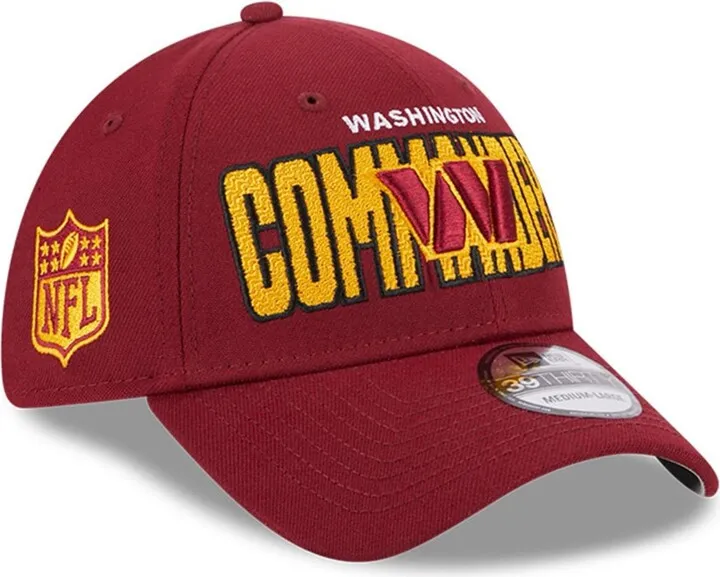 Men's New Era Burgundy Washington Commanders 2023 Nfl Draft 39THIRTY Flex Hat