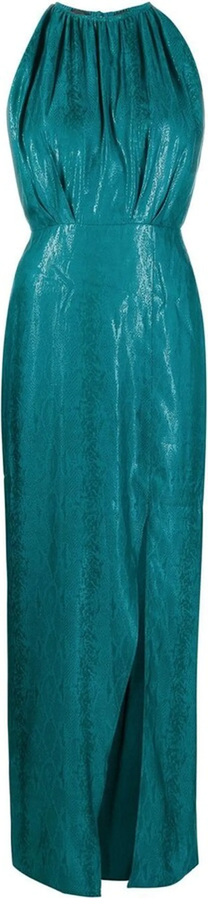Snake Print Halterneck Dress
