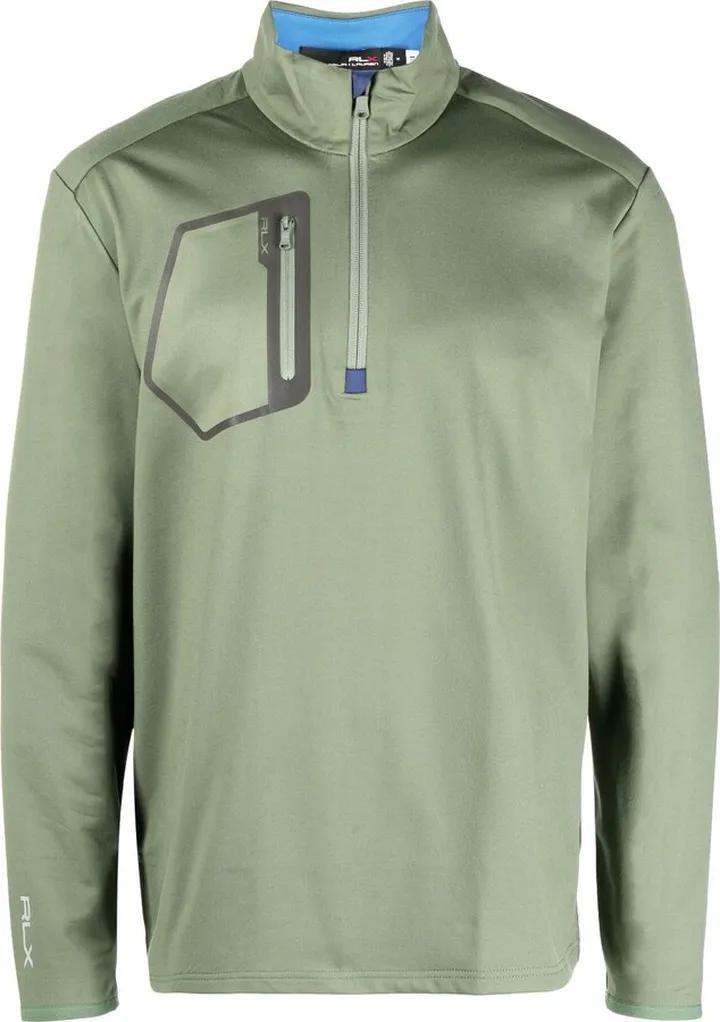Green Half-Zip Pullover