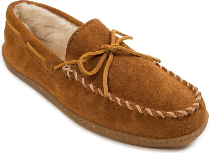 Minnetonka Men's Pile Lined Hardsole Wide Width Slippers Men's Shoes