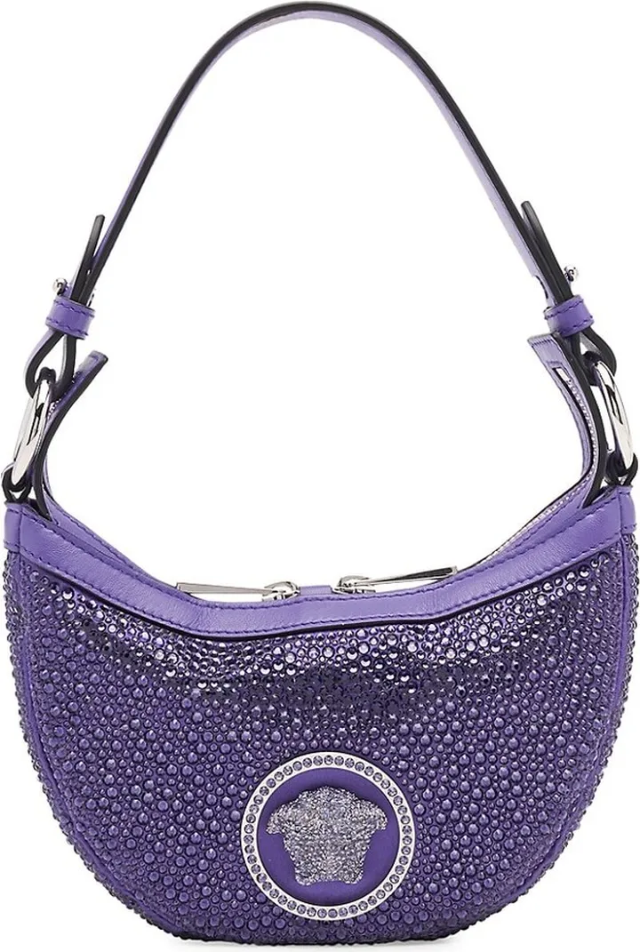 Mini Crystal-Embellished Shoulder Bag