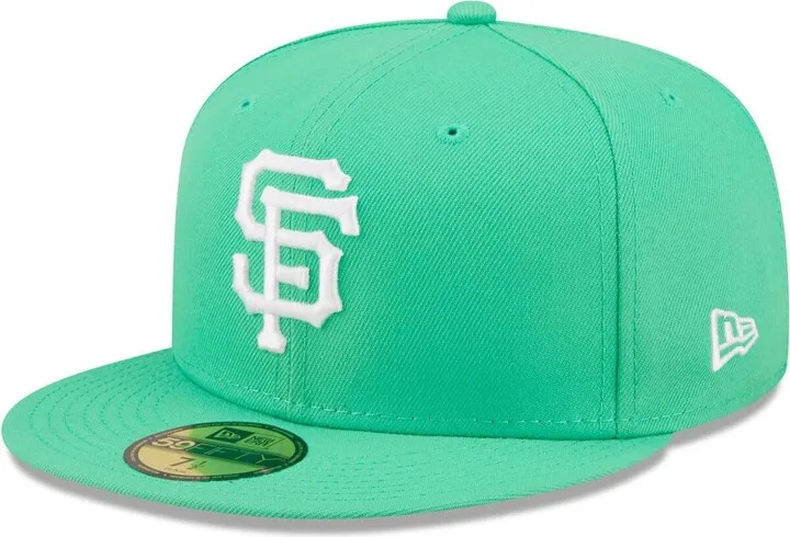 Men's New Era Island Green Logo White San Francisco Giants 59FIFTY Fitted Hat