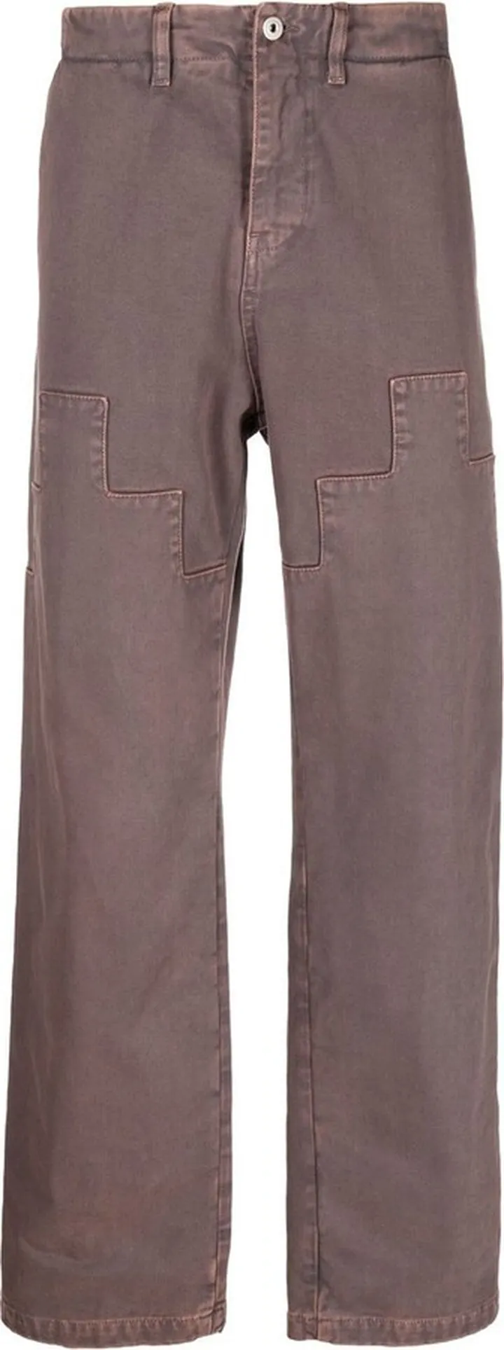 Cross straight-leg trousers