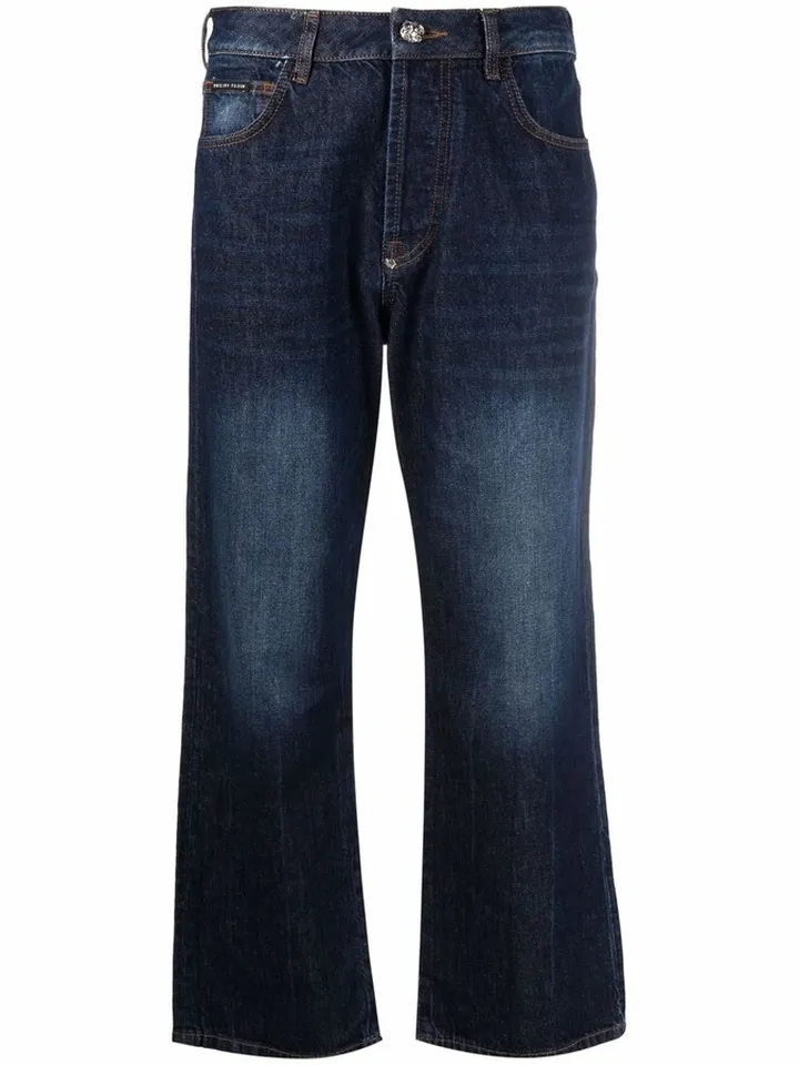 Iconic Plein wide-leg jeans