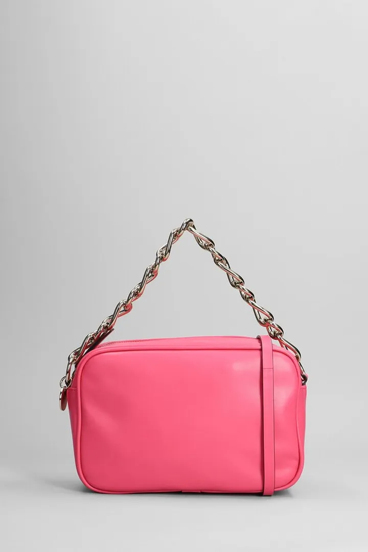 Shoulder Bag In Fuxia Leather