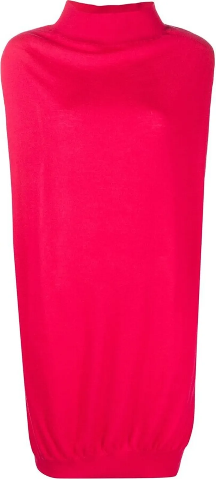 High-Neck Knitted Tunic
