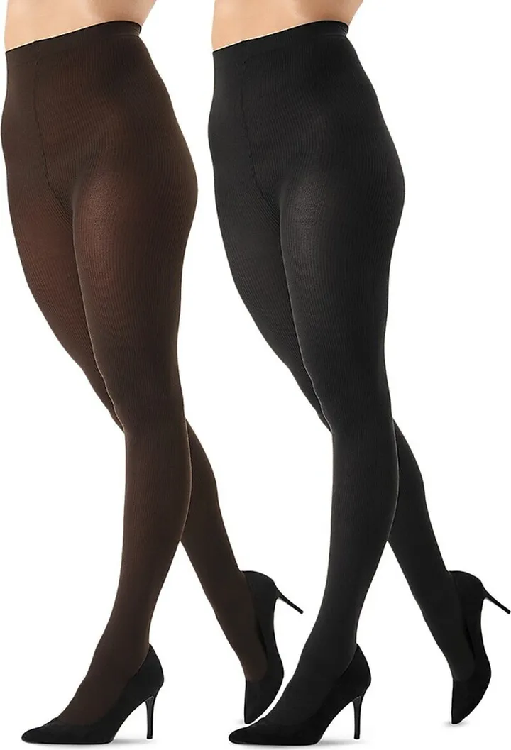 2-Pack Flat-Knit Tights