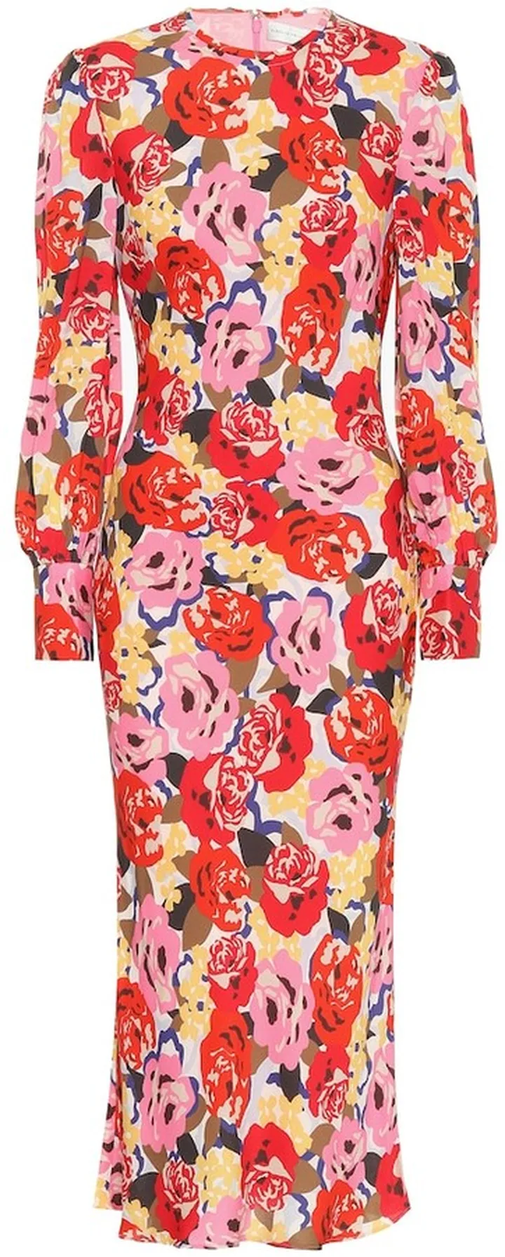 Blume crepe midi dress