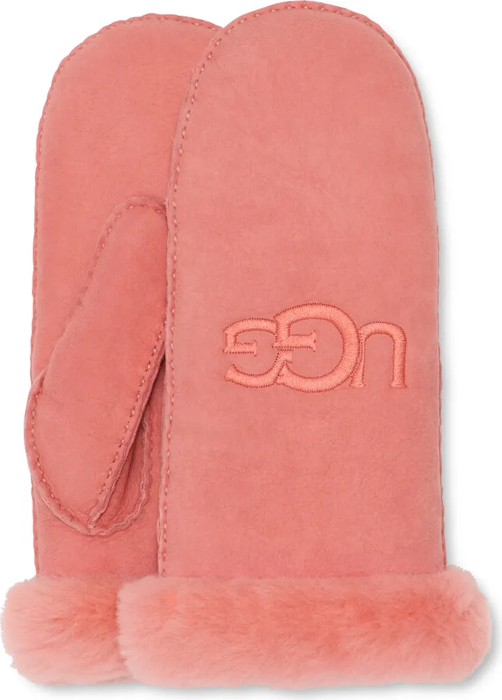 Shearling Ugg Embroider Mitten
