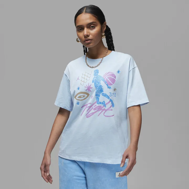 Women's Jordan Boxy T-Shirt in Blue