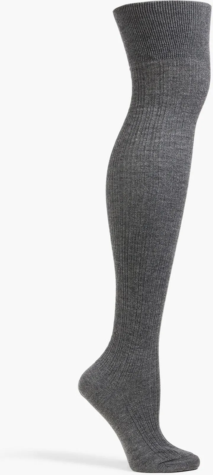 Ribbed cashmere-blend socks