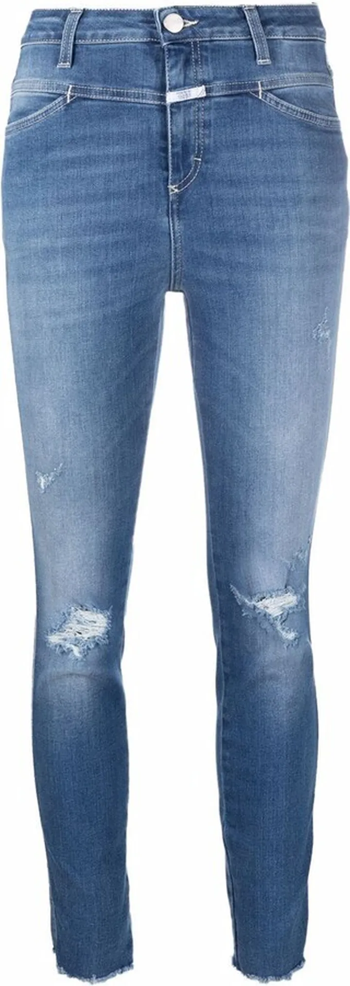 Distressed Slim-Fit Jeans