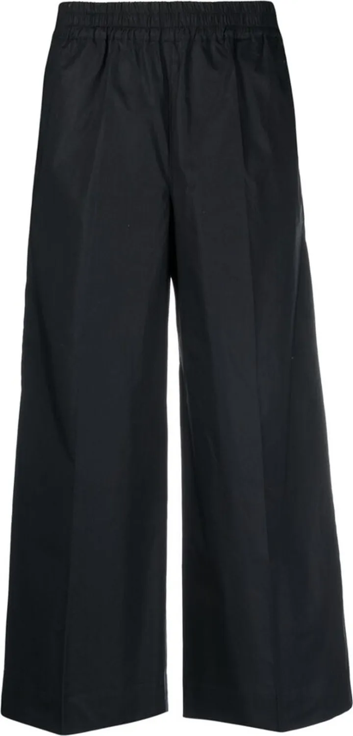 Pleated Cropped Trousers