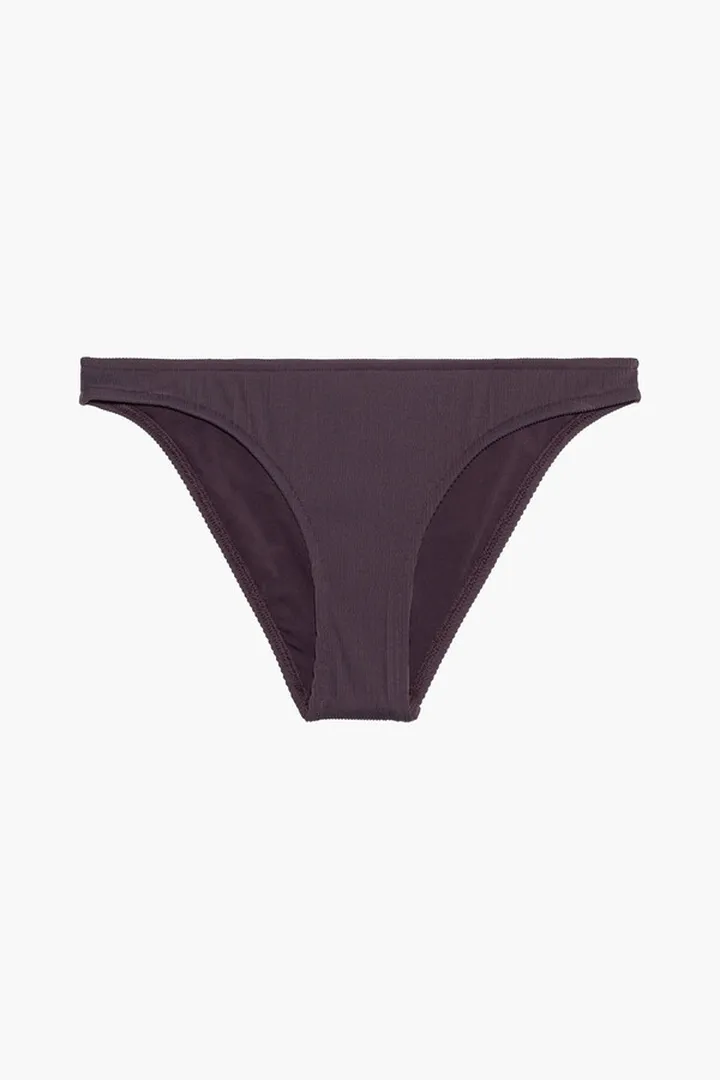 Separates Skinny ribbed low-rise bikini briefs
