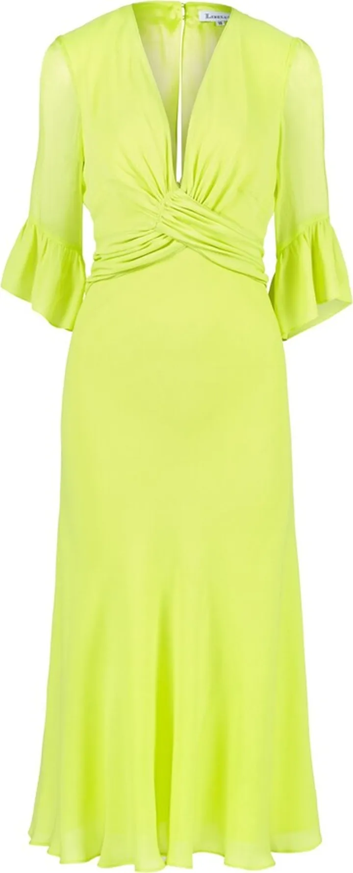 Libelula - Millie Dress Fluro Yellow Silk
