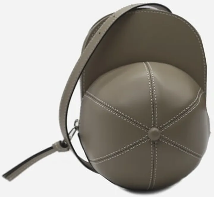 Leather Midi Cap Shoulder Bag