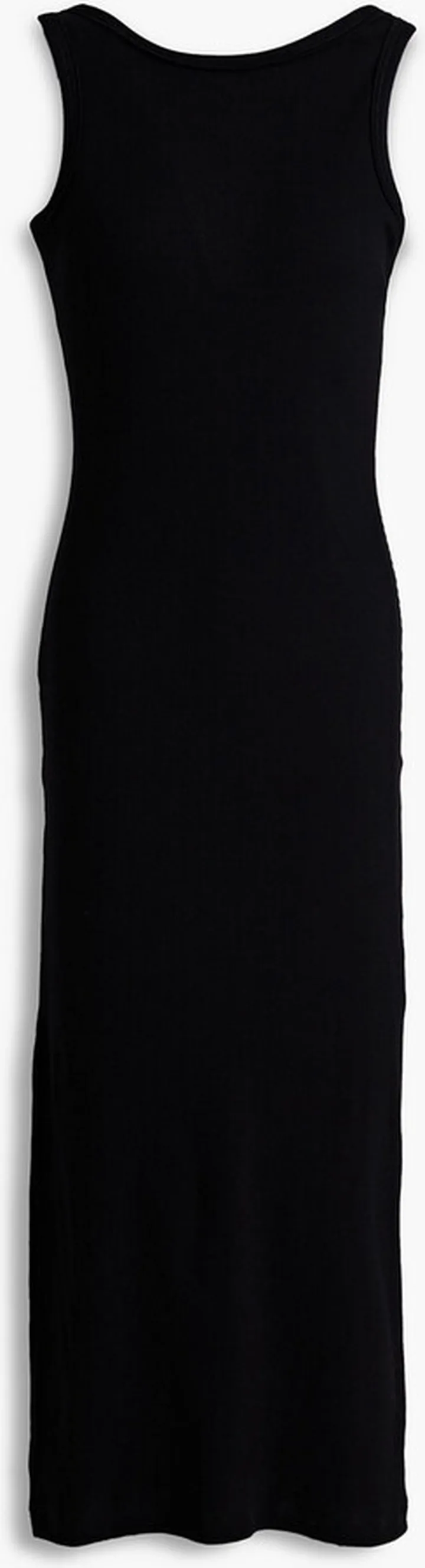 Ribbed stretch-cotton jersey midi dress