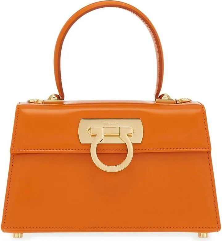 Gancini flip-lock tote