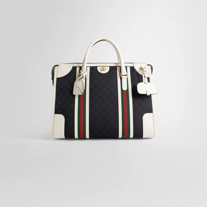 Gucci Unisex Black&white Travel Bags