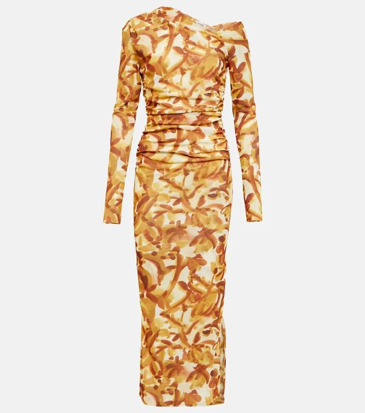 Jasno printed jersey midi dress