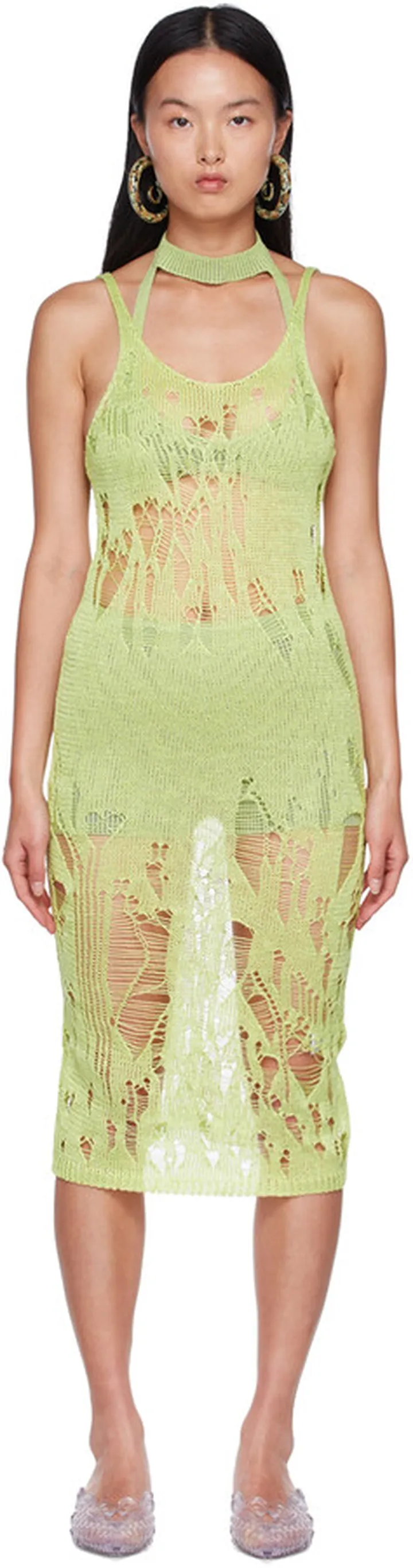 Paloma Wool Green Atals Midi Dress