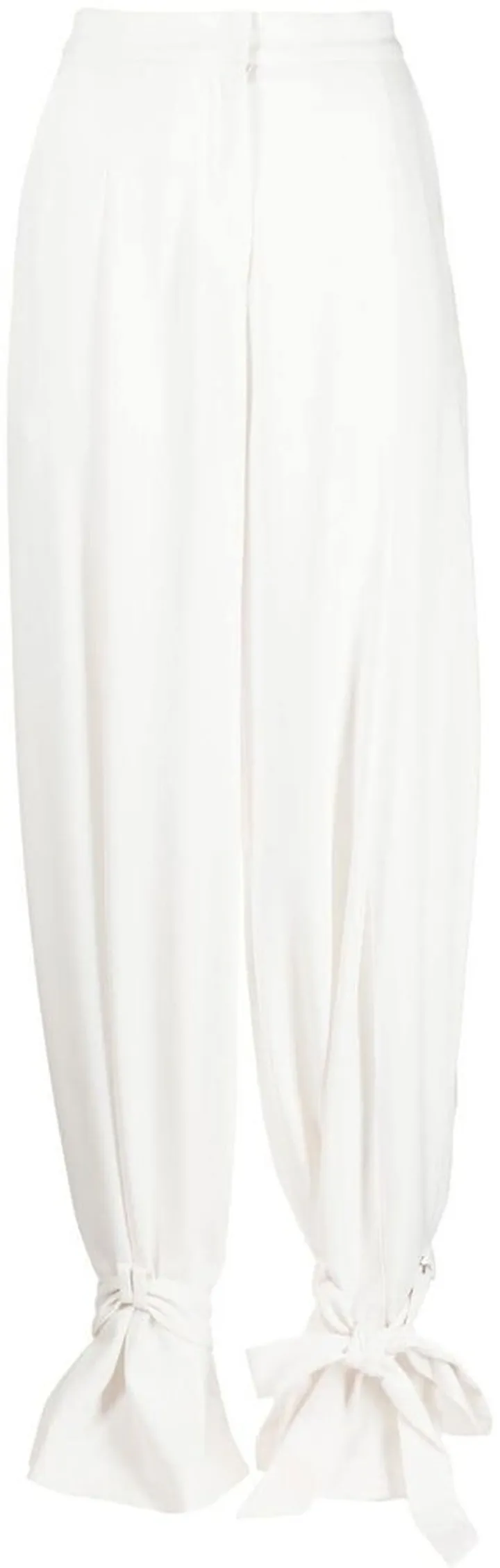 High-Waist Ankle-Strap Trousers