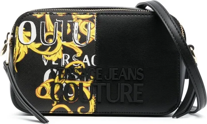 Baroque-Pattern Print Crossbody Bag