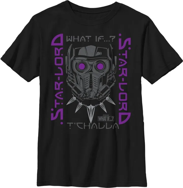 Boy's Marvel What if…? Star Lord T-Shirt - Black - X Small