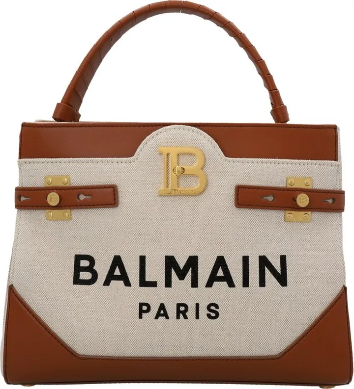 Balmain B-Buzz Logo Printed Tote Bag