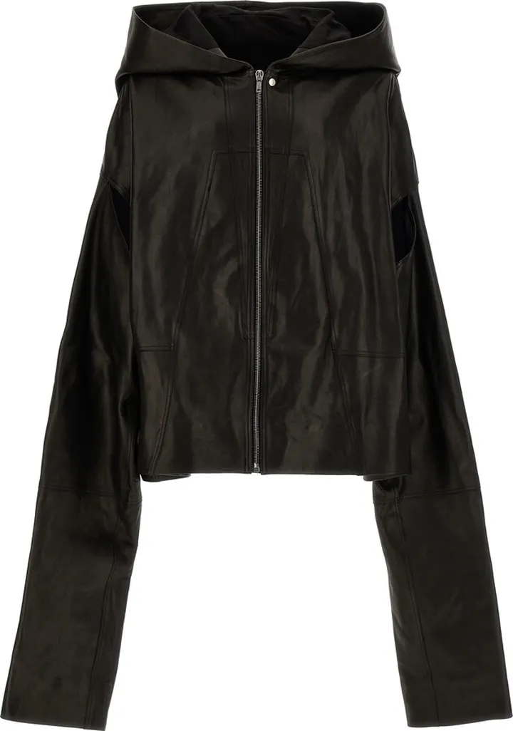 'flyproof Kaftan' Leather Jacket