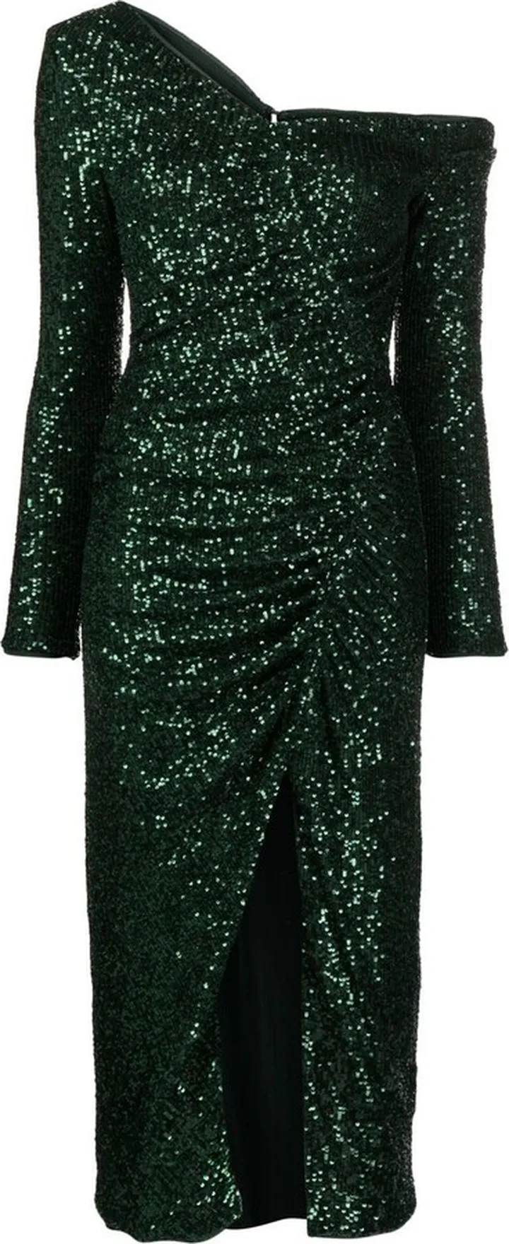 Sequin-Embellished Midi Dress