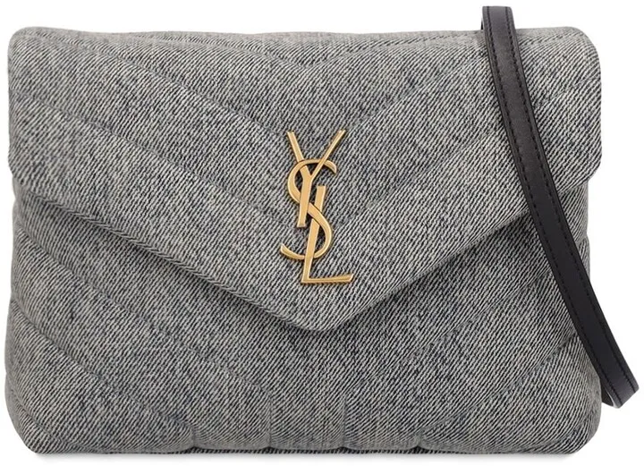 Toy Loulou cotton denim shoulder bag