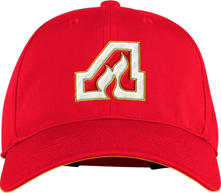 Men's adidas Red Calgary Flames Team Classics Slouch Adjustable Hat