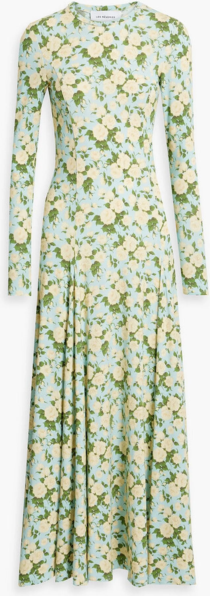 Martha open-back floral-print jersey maxi dress
