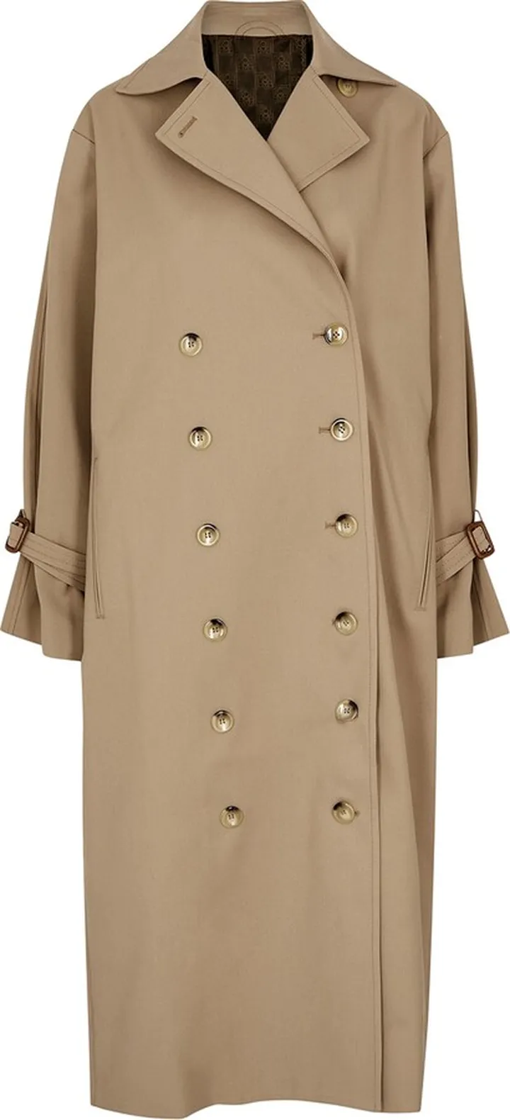 Totême Double-breasted Cotton-blend Trench Coat