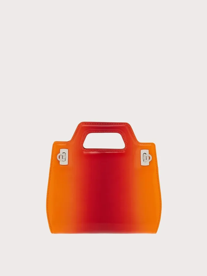 Ferragamo Women Wanda mini bag with airbrushing Orange