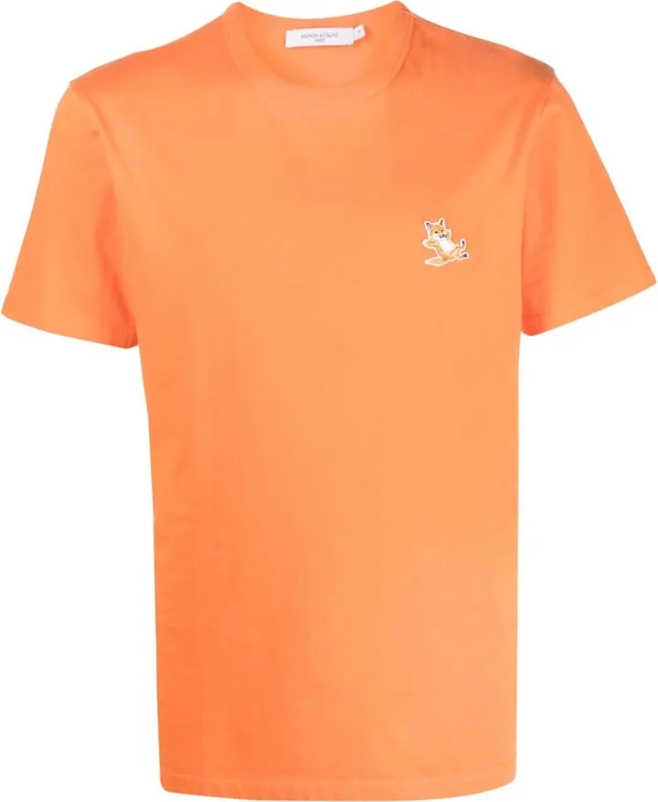 fox patch cotton T-shirt