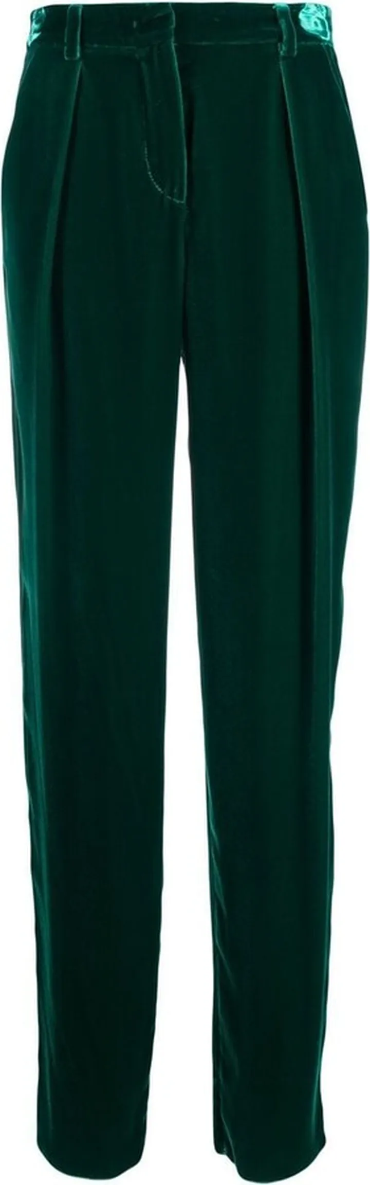 High Waist Velvet Trousers