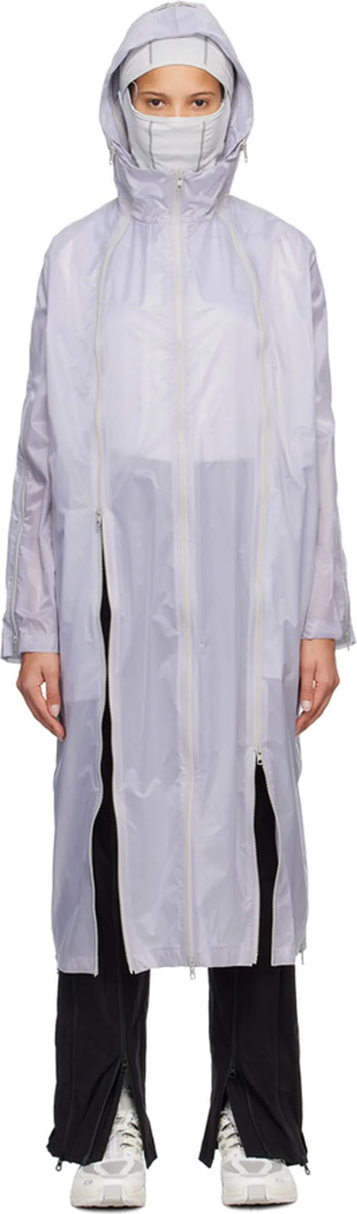 Post Archive Faction (PAF) Gray Two-Way Zip Coat