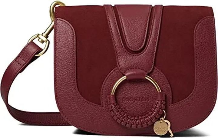 See by Chloe Hana Small Suede Leather Crossbody (Dark Velvet) Cross Body Handbags