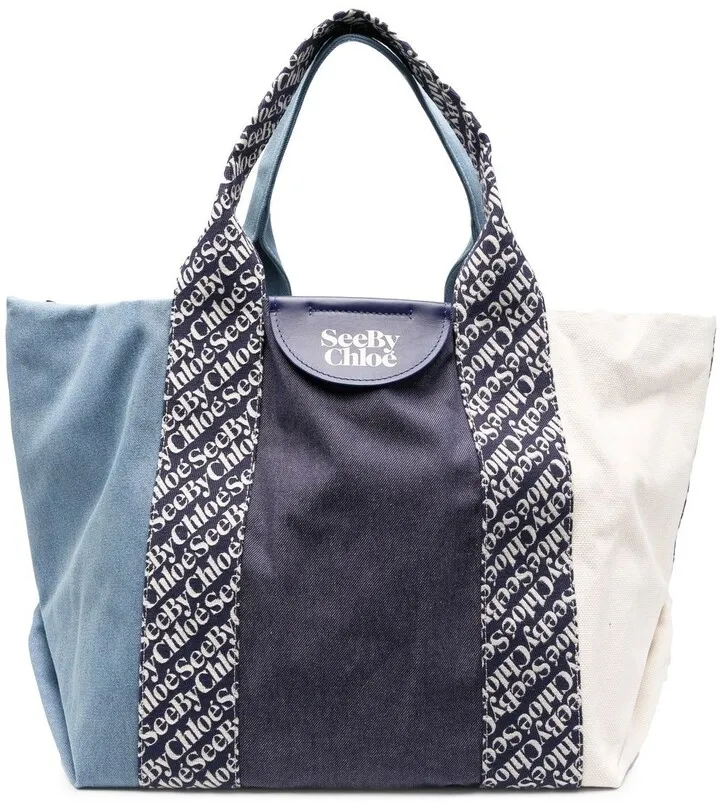 Logo Print Tote Bag