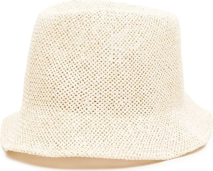 Woven Straw Fedora Hat