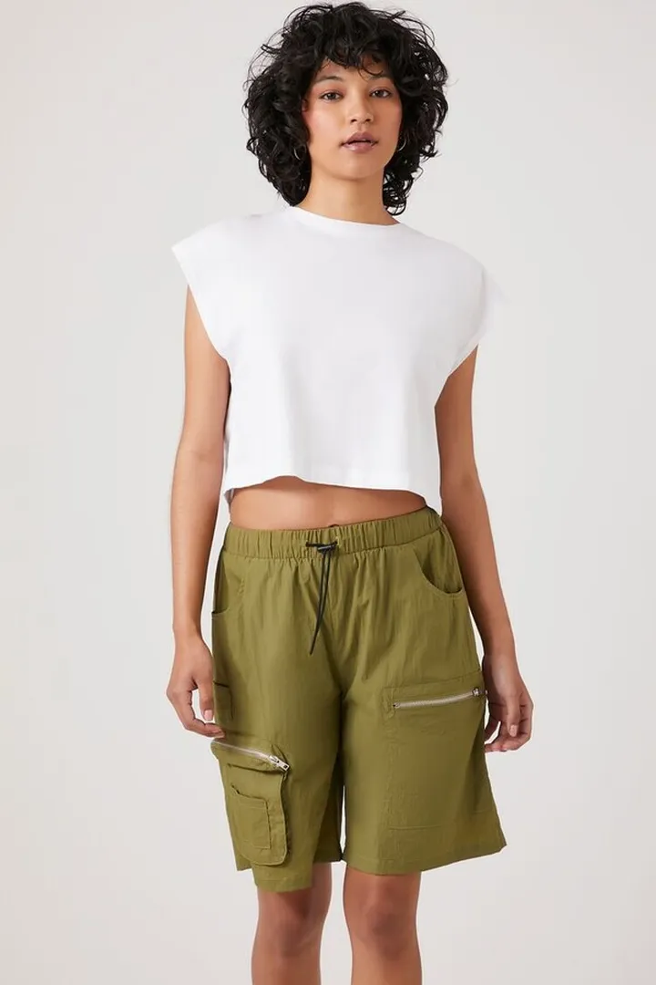 Utility Cargo Bermuda Shorts