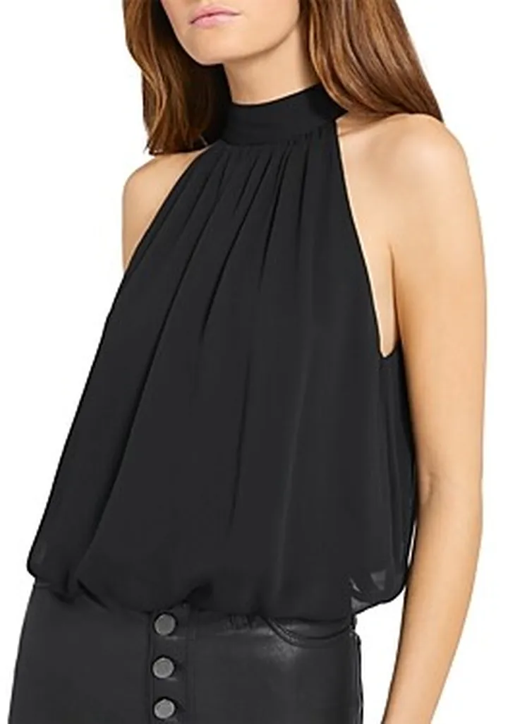 Alice and Olivia Maris Halter Neck Top