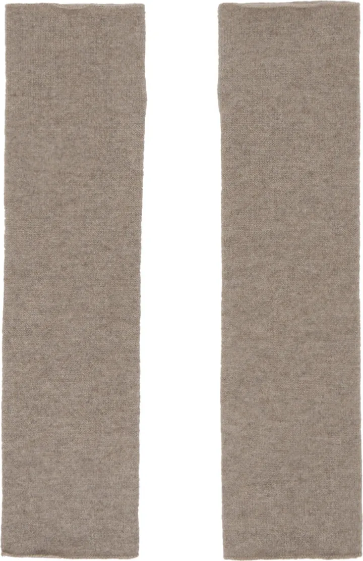 LISA YANG Taupe Aspen Arm Warmers