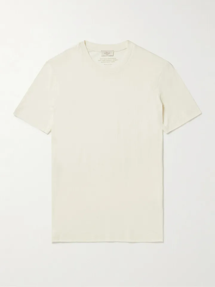 Lewis Cotton and Cashmere-Blend Jersey T-Shirt