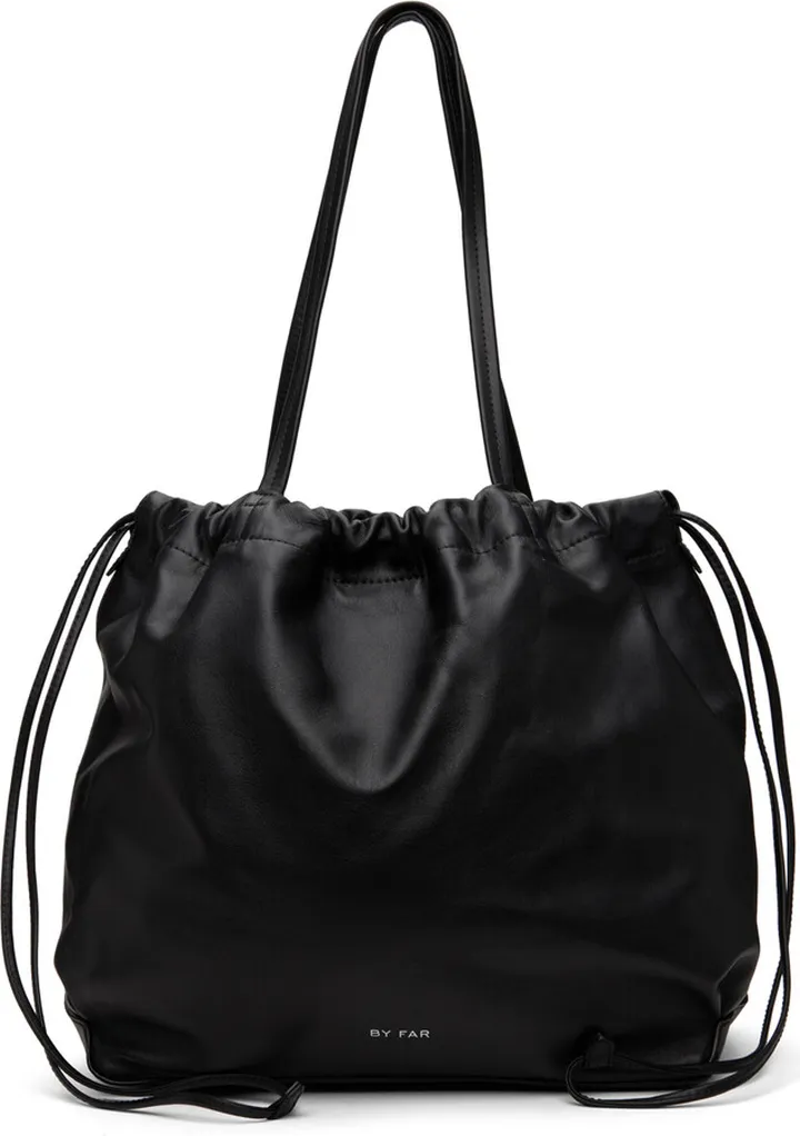 BY FAR Black Oslo Tote